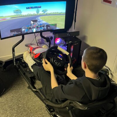 Jamie Rowbotham on the Simulator